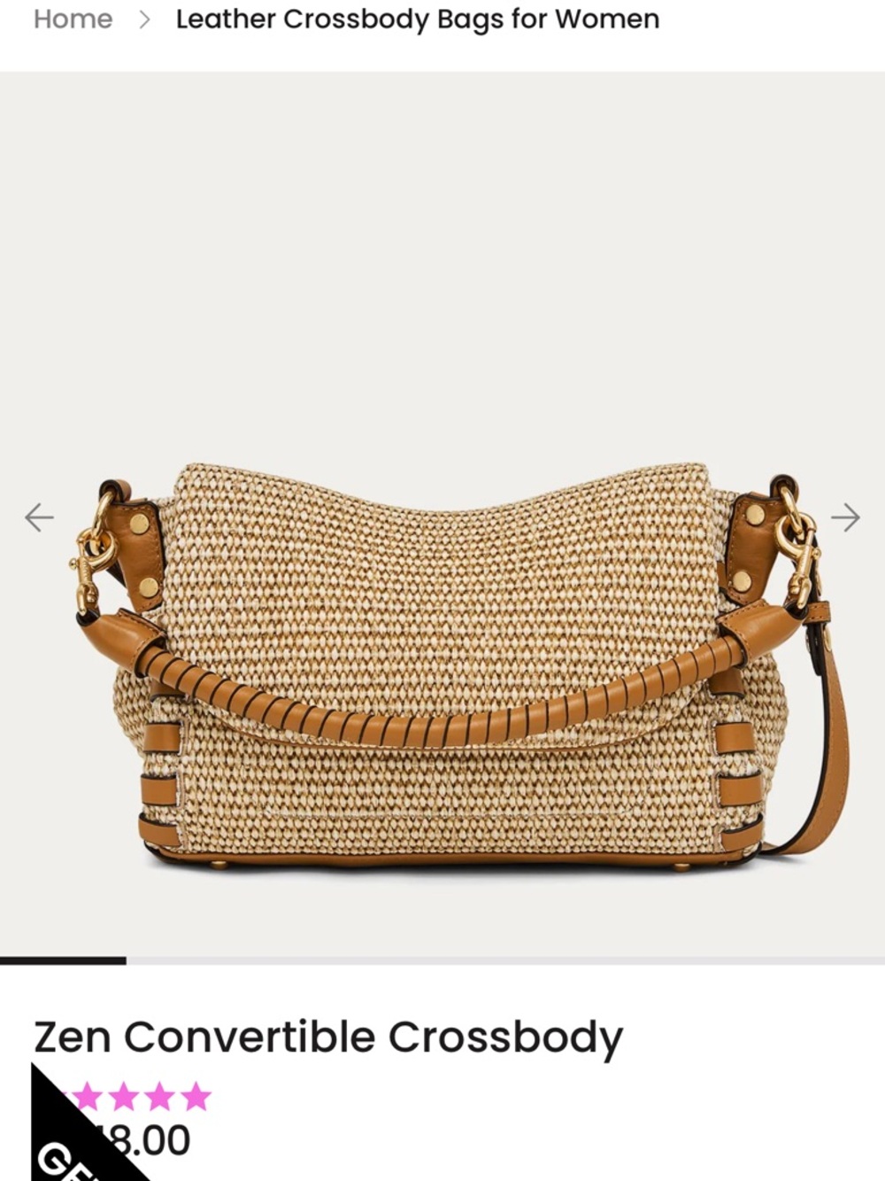 Aimee Kestenberg Zen Convertible Crossbody — NWT — Never Used - Picture 5 of 8